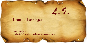 Lami Ibolya névjegykártya